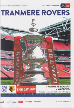 Tranmere Rovers v Watford Match Programme 2020-01-23